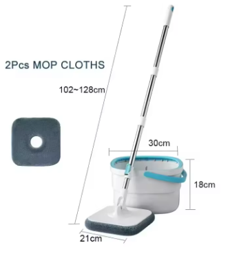 Fregonas con cubo que se separa el agua sucia del agua limpia, rotación 360 HKSBOX