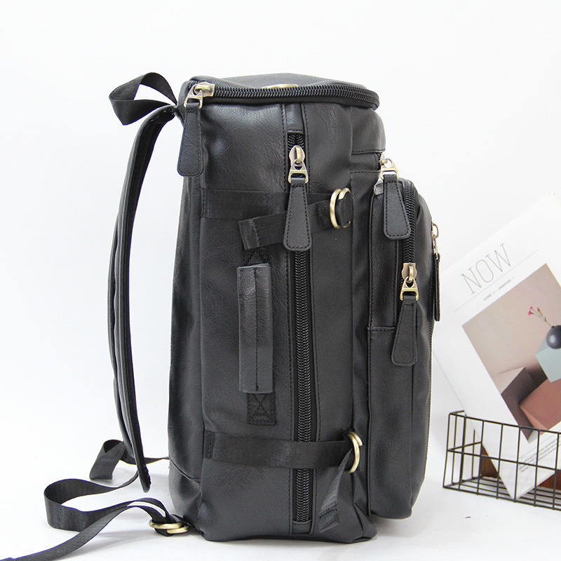 MOCHILA MULTIFUNCIONAL DE CUERO PU CON DISEÑO URBANO HKSBOX