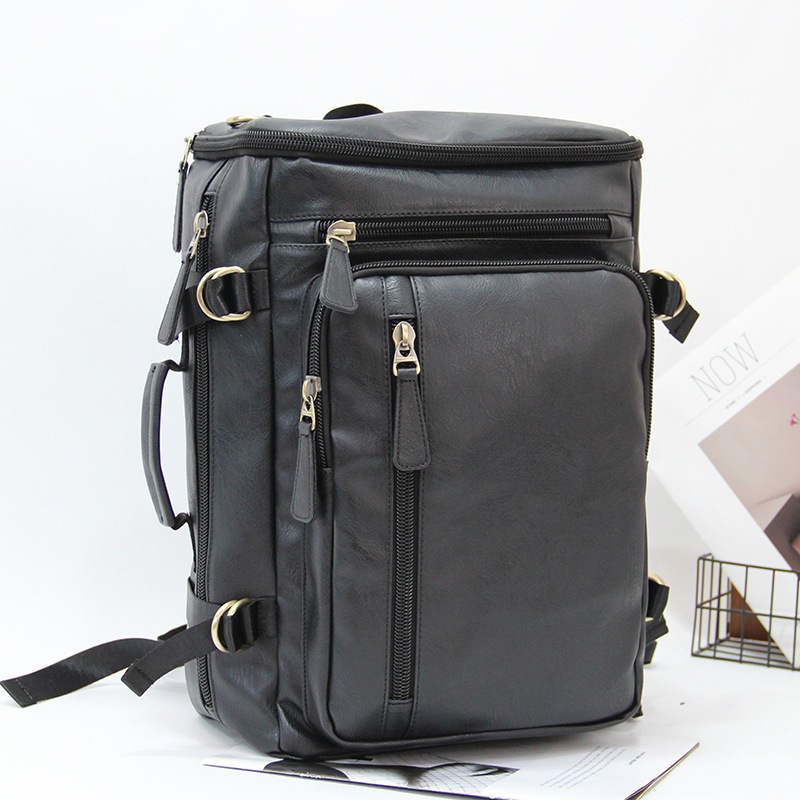 MOCHILA MULTIFUNCIONAL DE CUERO PU CON DISEÑO URBANO HKSBOX