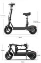 SCOOTER ELÉCTRICO CON AJUSTE DE ALTURA INTELIGENTE – MODELO URBANO PREMIUM