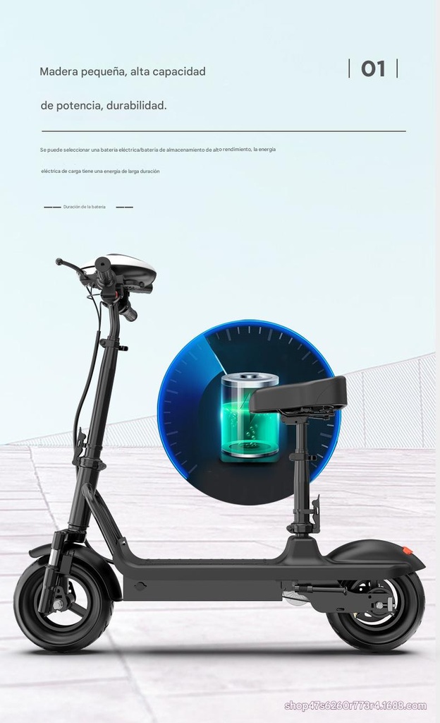 SCOOTER ELÉCTRICO CON AJUSTE DE ALTURA INTELIGENTE – MODELO URBANO PREMIUM