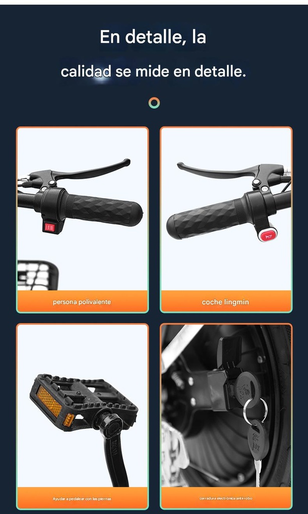 MOTO SCOOTER ELECTRICO BI-PLAZA CON PEDALES 350W