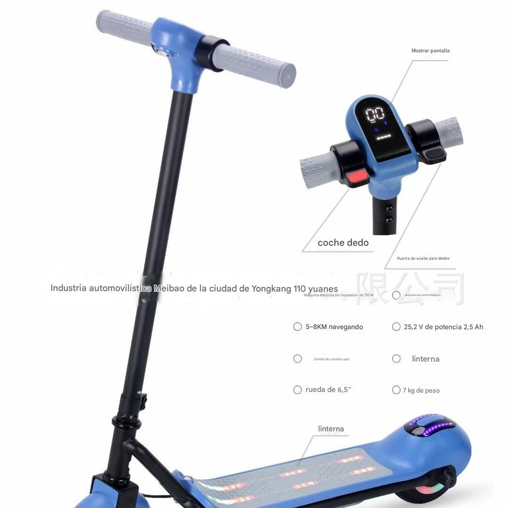 SCOOTER ELÉCTRICO CON AJUSTE DE ALTURA INTELIGENTE – MODELO URBANO PREMIUM