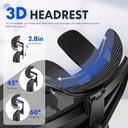 SILLA DE OFICINA ERGONÓMICA DE ALTA CALIDAD CON REPOSAPIÉS, REPOSABRAZOS 3D AJUSTABLES