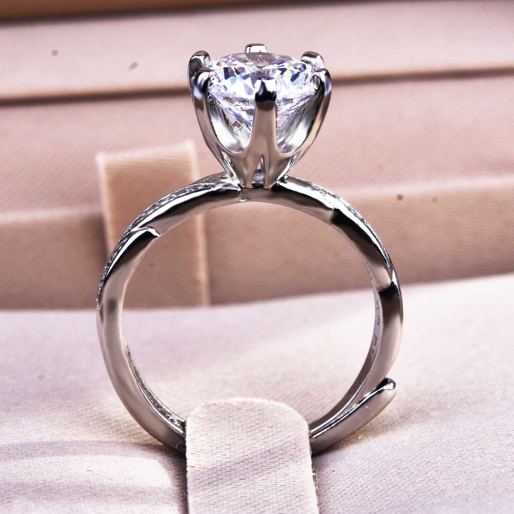 ANILLO DE DIAMANTE PARA COMPROMISO Y BODA -157