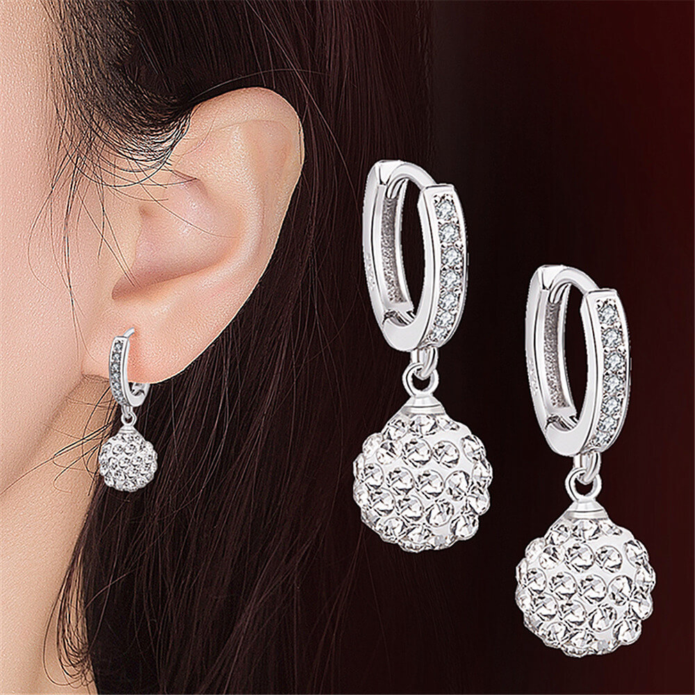 ARETES DE SHAMBHALA EN DIAMANTE BLANCO  112
