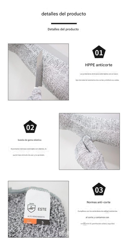 GUANTES RESISTENTES A CORTES XL
