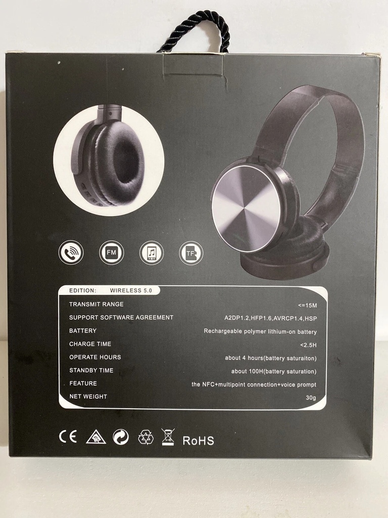 AUDIFONOS CON SONIDO ESTEREO BLUETOOTH 450BT