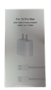 CARGADOR USB-C 20W CON CABLE USB-C A USB-C – COMPATIBLE IPHONE 15 PRO MAX