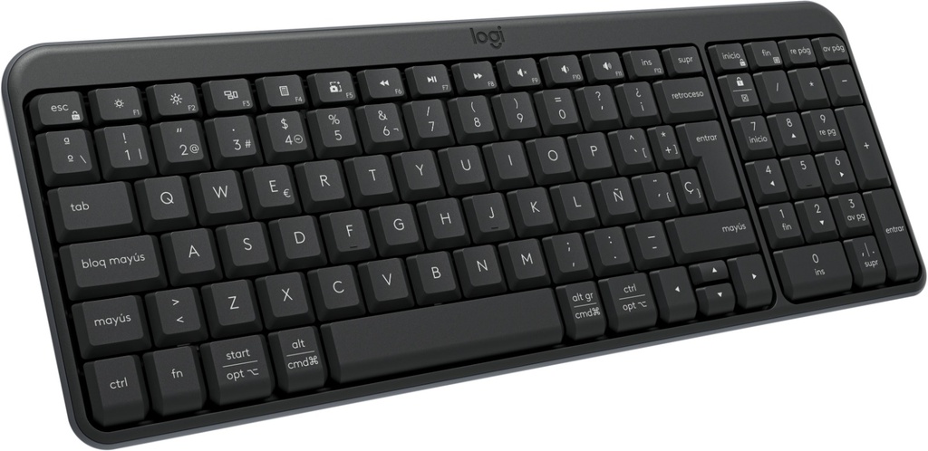 LOGITECH K250 - TECLADO INALÁMBRICO, BLUETOOTH, ESPAÑOL, GRAFITO 