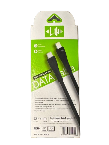 DATA CABLE TIPO-C & LIBHTNING 1MT BZ03