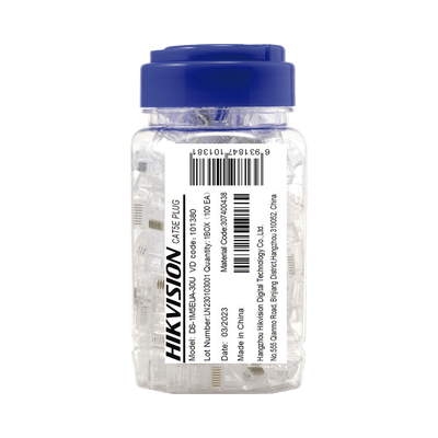 HIKVISION CONECTOR RJ45 CAT.5E 100PCS DS-1M5EUA-15U