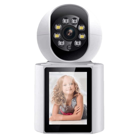 ICSEE CAMARA PT WIFI 2MP CON PANTALLA PARA VIDEO LLAMADAS