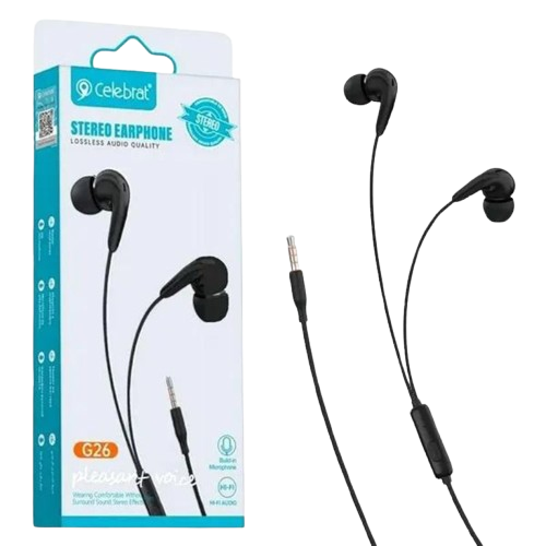 CELEBRAT G25 AUDIFONOS ALAMBRICOS CON CONTROL 3.5MM