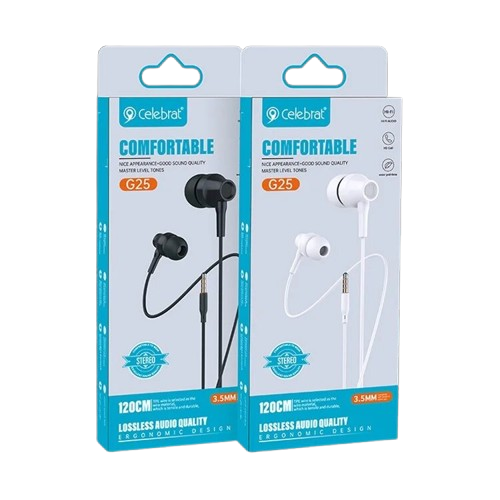 CELEBRAT G25 AURICULARES ALAMBRICOS CON CONTROL 3.5MM