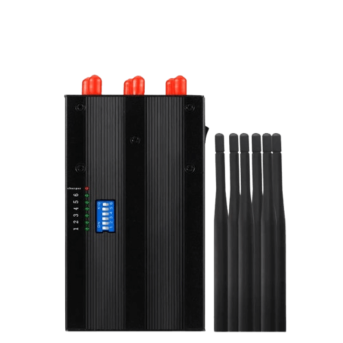 BLOQUEADOR DE SEÑAL GPS, 4G Y GSM PORTATIL -8 ANTENAS