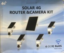 KIT DE 4 CAMARAS CON PANEL SOLAR 4G