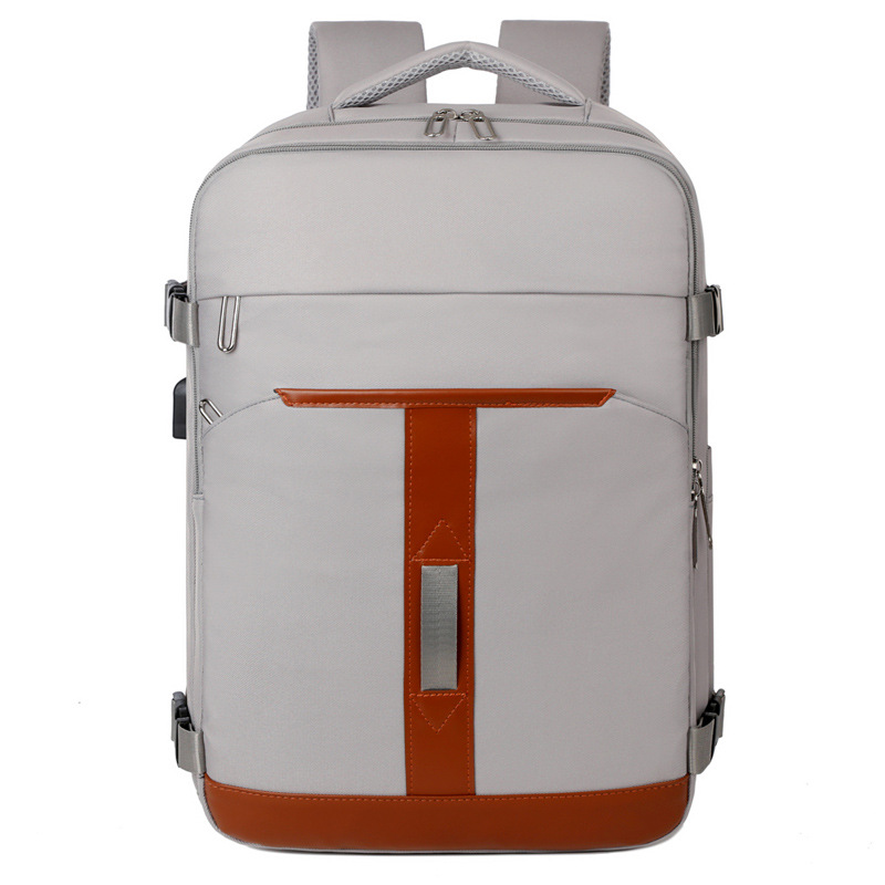 MOCHILA DE VIAJE Y NEGOCIOS DE GRAN CAPACIDAD, ESTILO CASUAL Y MODERNO, DE LONA, PARA COMPUTADORA PORTÁTIL, CON ASA DE MANO Y DOBLE CORREA PARA HOMBROS (copia)