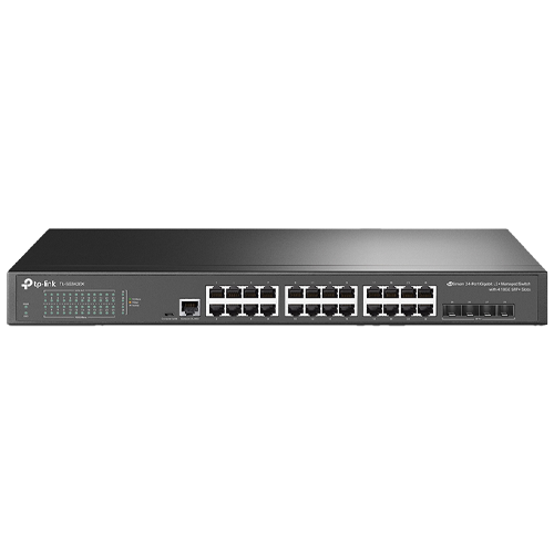 TP-LINK SWITCH GIGABIT 24 PUERTOS 4 SFP 10GE ADMINISTRABLE OMODA SG3428X