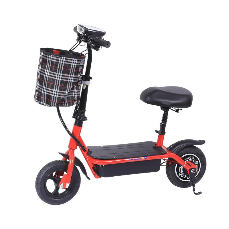 SCOOTER ELÉCTRICO CON ASIENTO Y CESTA DELANTERA (HKS BOX)