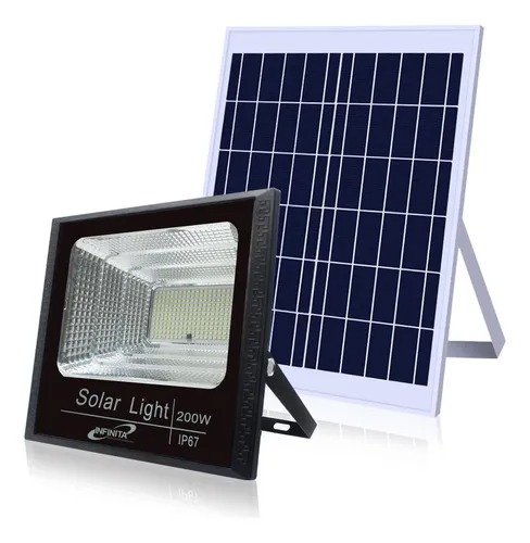 REFLECTOR CON PANEL SOLAR DE 200W HKSBOX