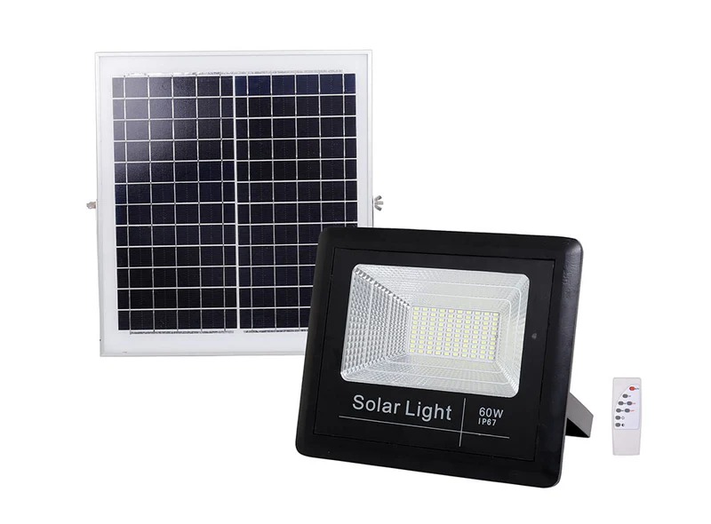 REFLECTOR CON PANEL SOLAR DE 60W  HKSBOX