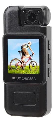 CÁMARA DE CUERPO 4K CON LENTE GIRATORIA ADMITE ALMACENAMIENTO DE 128 GB PARA SEGURIDAD (copia)