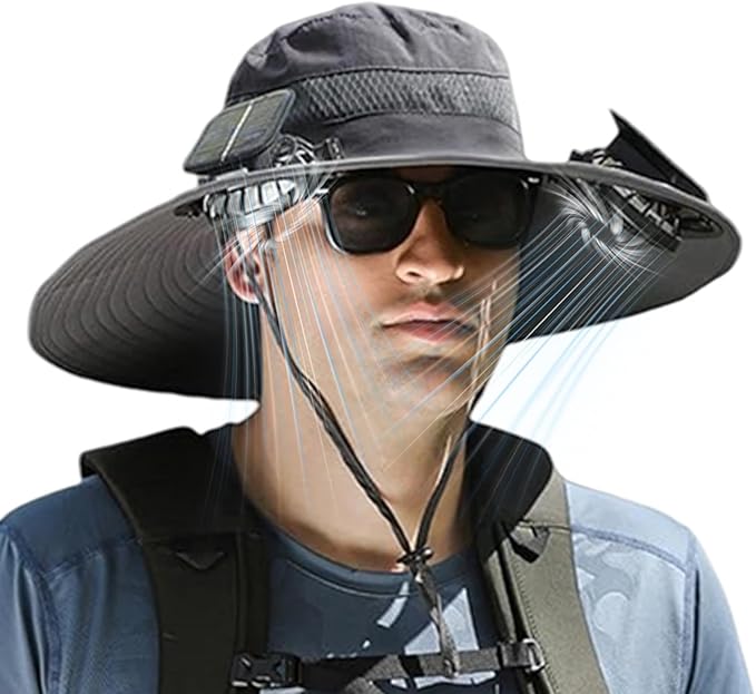 SOMBRERO CON VENTILADORES SOLARES (copia)