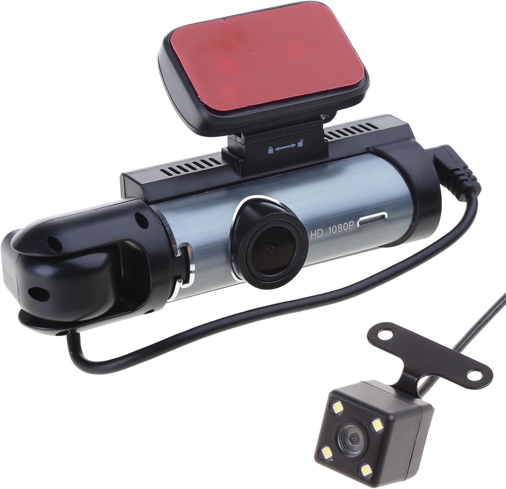 DASH CAM FULL HD DUAL CON CÁMARA DE RETROCESO Y PANTALLA LCD S19MAX HKSBOX