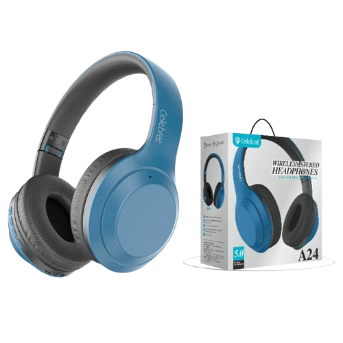 CELEBRAT A24 AURICULARES BLUETOOTH DE DIADEMA PLEGABLES INALÁMBRICOS/CON CABLE OVER-EAR (copia)