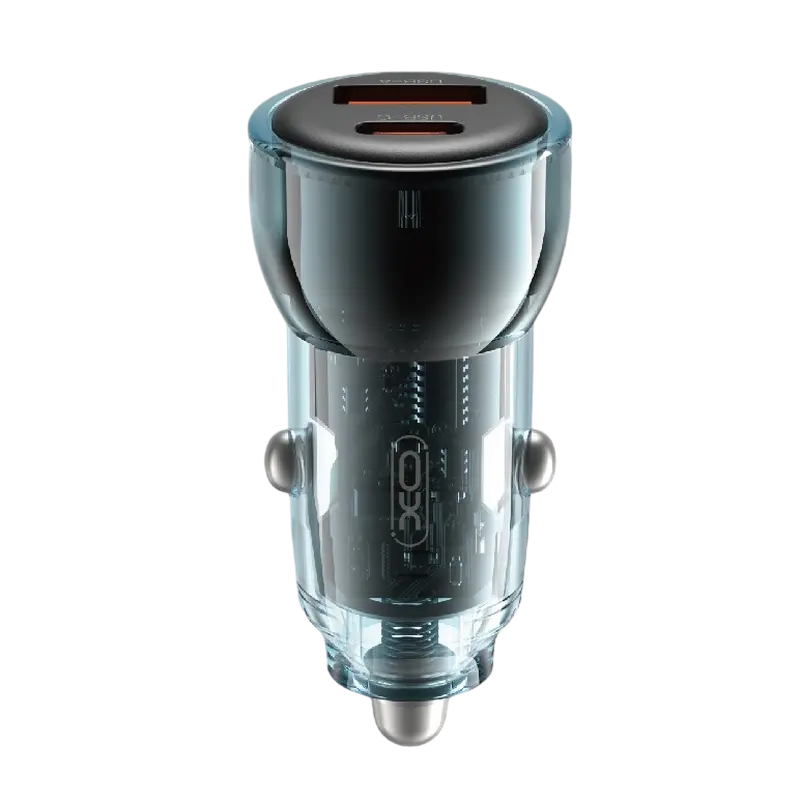 CARGADOR CARRO CC60 30W Y QC 3.0 COLOR AZUL