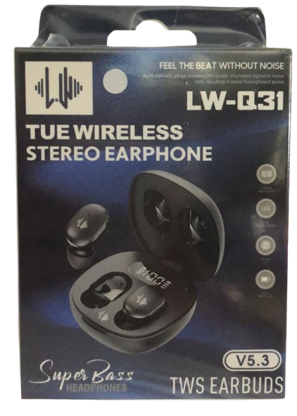 AUDÍFONOS INALÁMBRICOS TWS LW-Q31 – BLUETOOTH 5.3