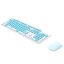 TECLADO Y MOUSE INALÁMBRICO XO KB-05 AZUL